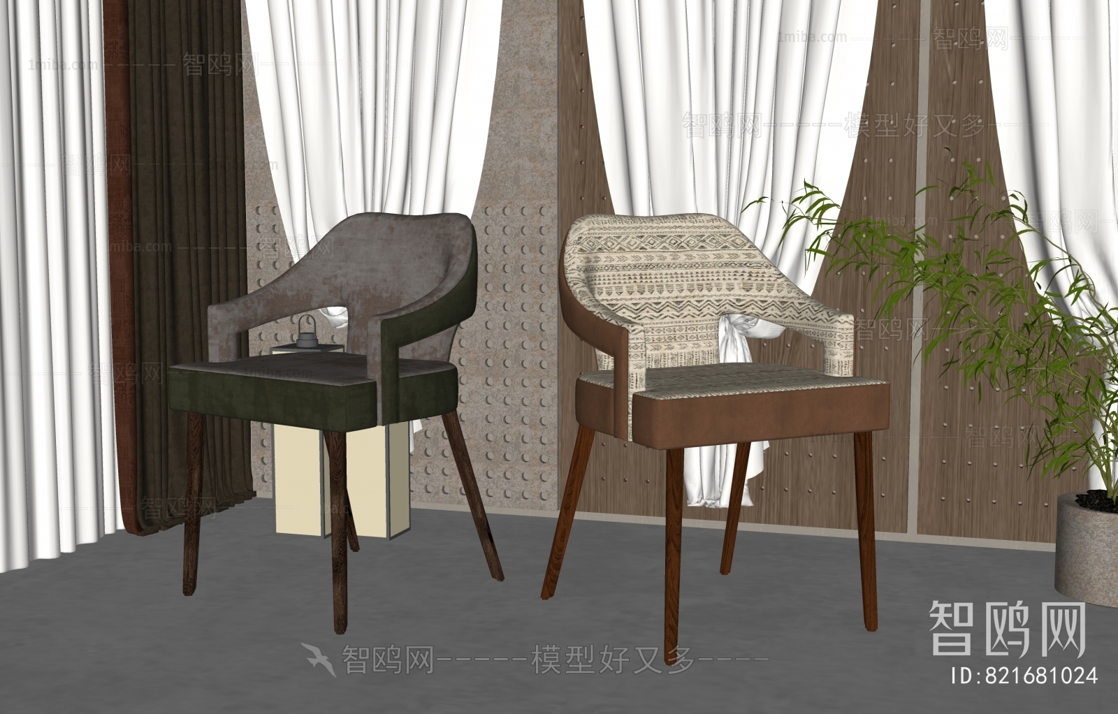Simple European Style Dining Chair