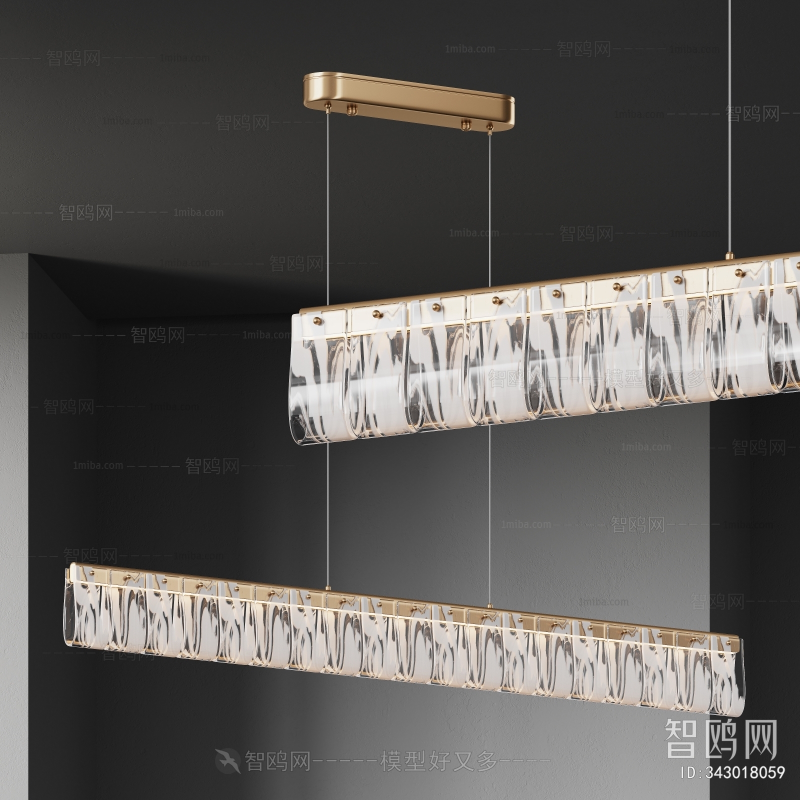 Modern Long Chandelier