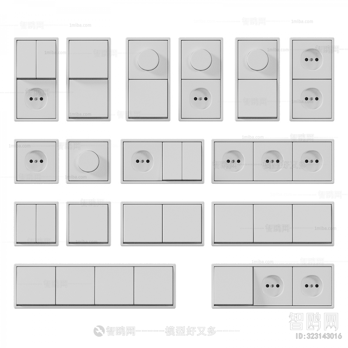 Modern Switch Socket Panel