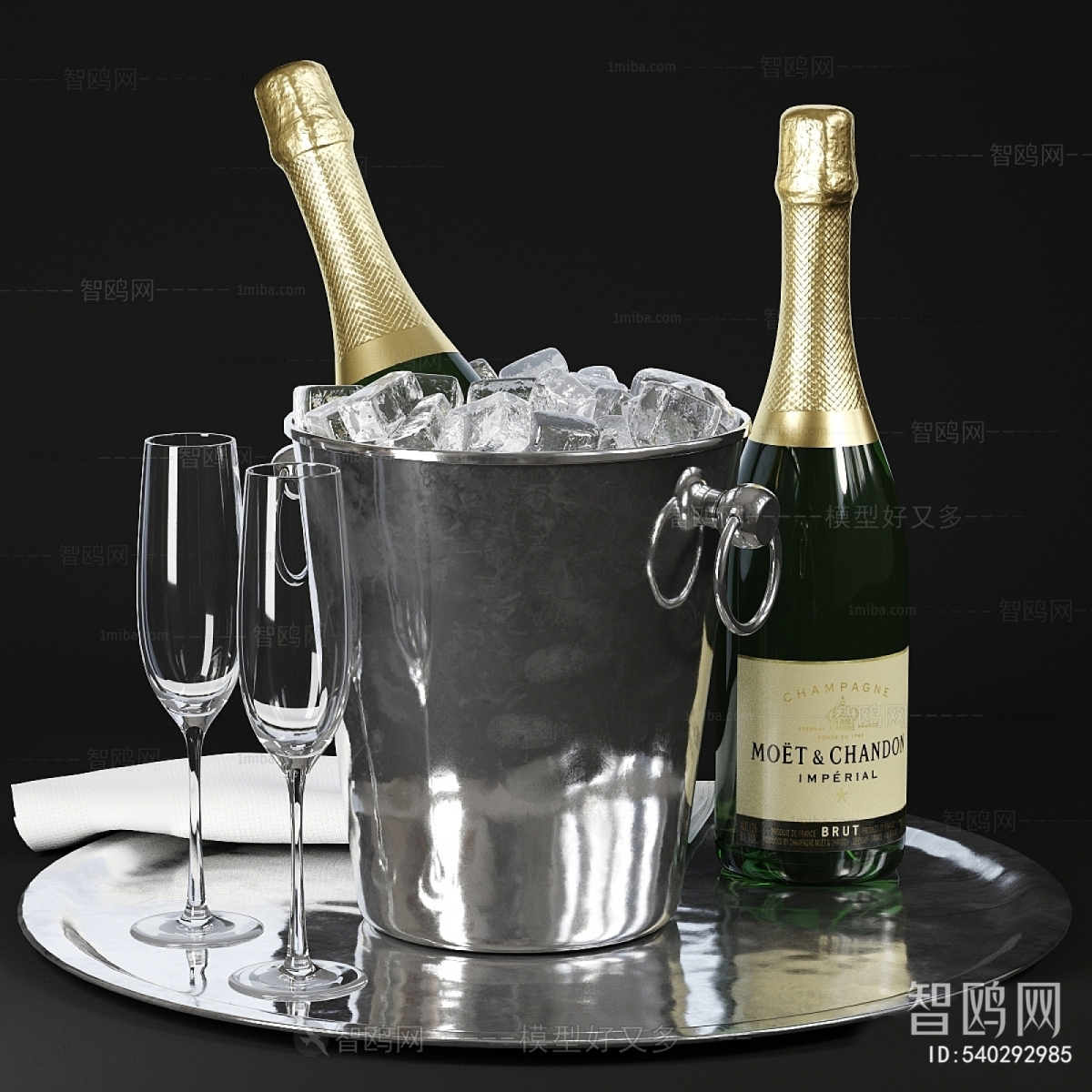现代香槟酒 酒杯