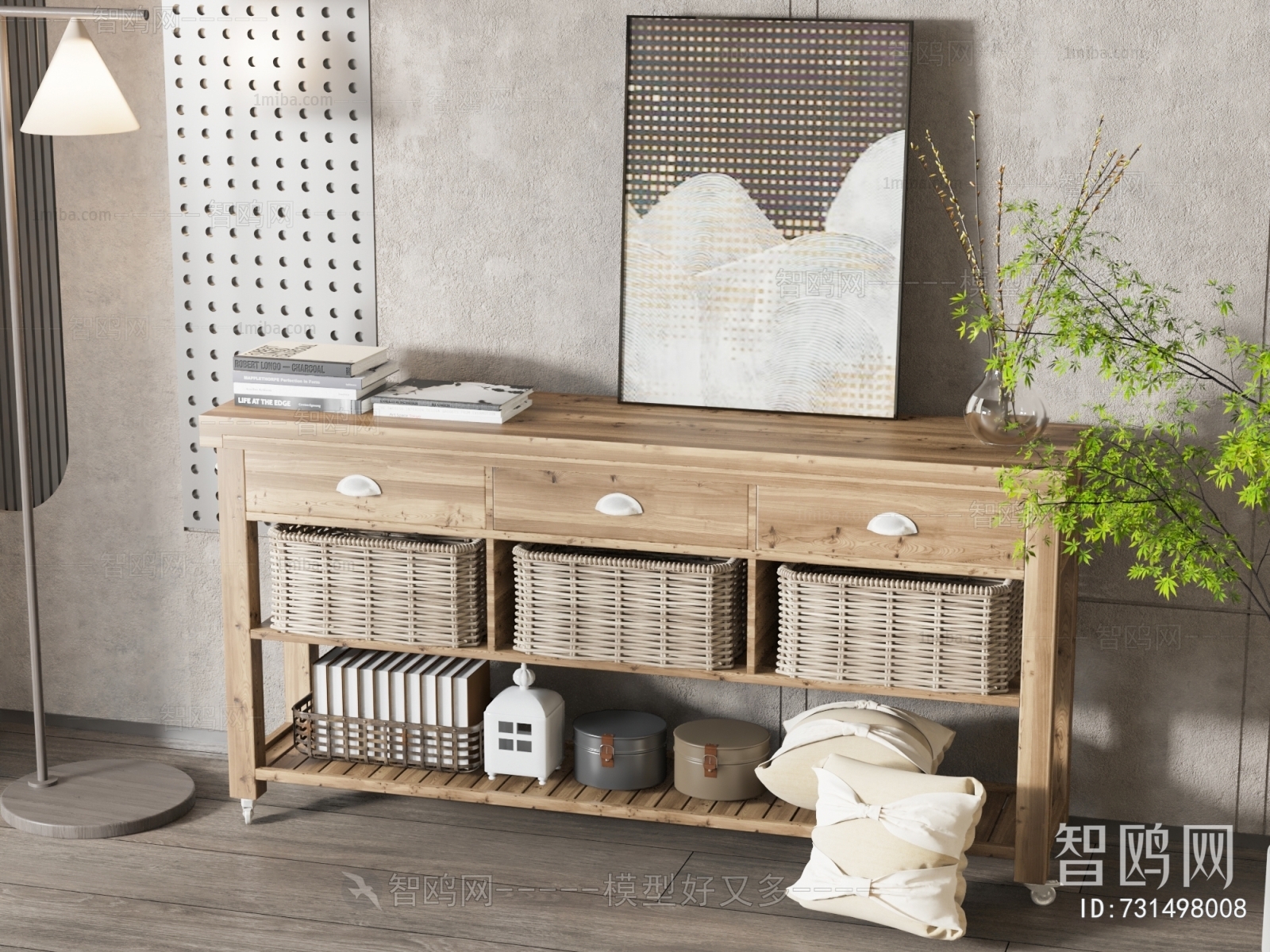 Nordic Style Entrance Cabinet
