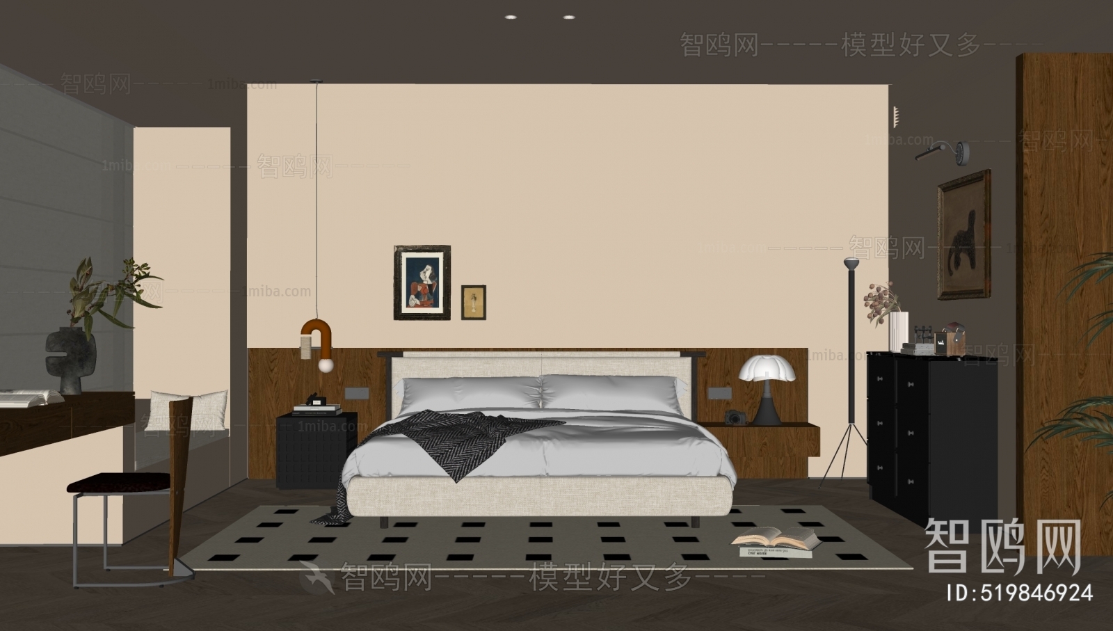 Wabi-sabi Style Bedroom