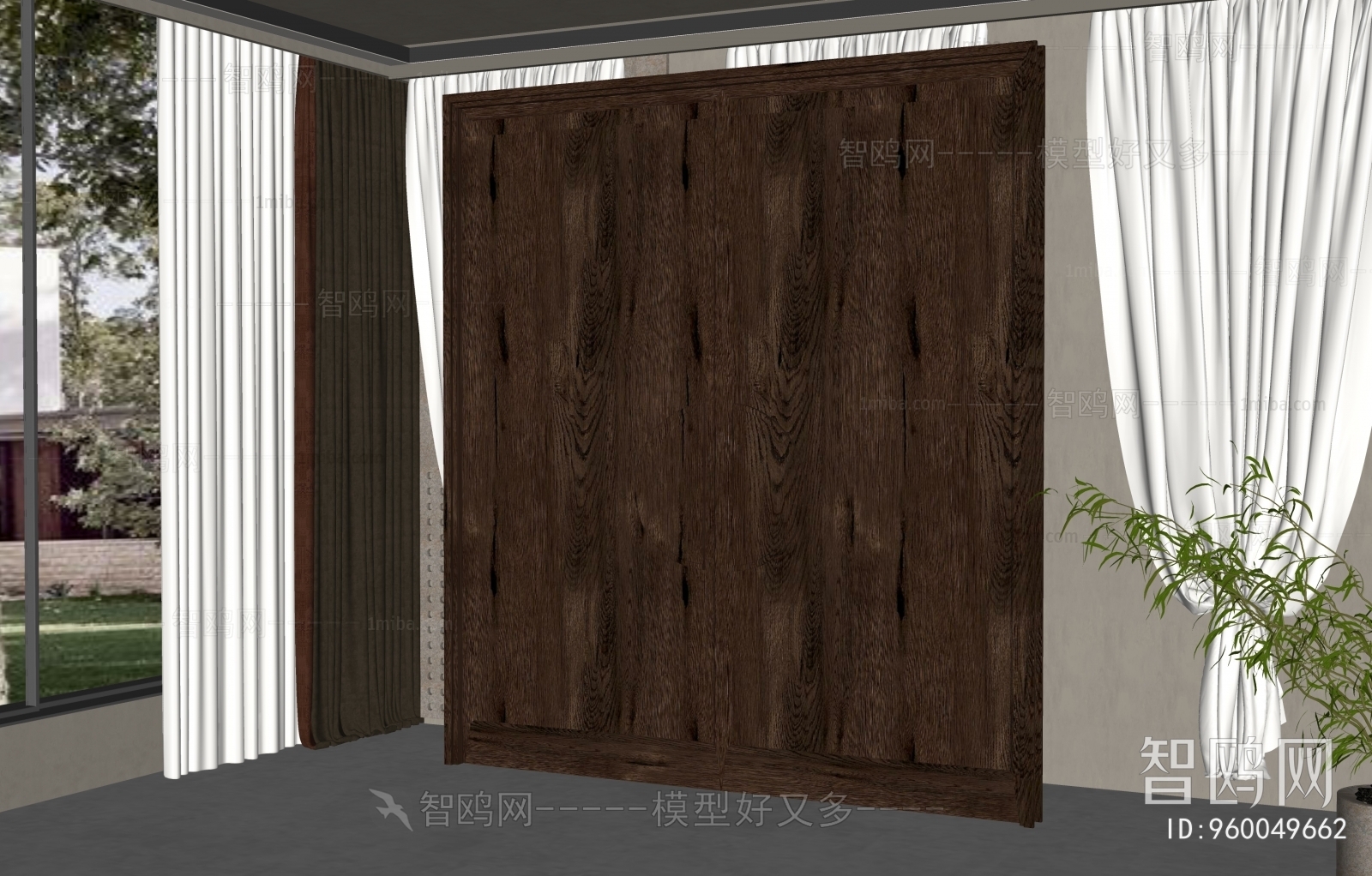 New Chinese Style Double Door