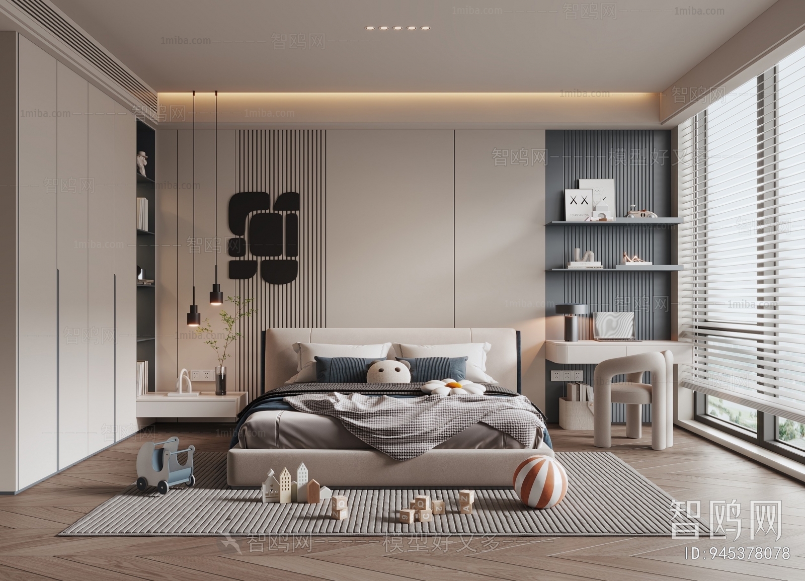 Modern Boy's Room And Son's Room