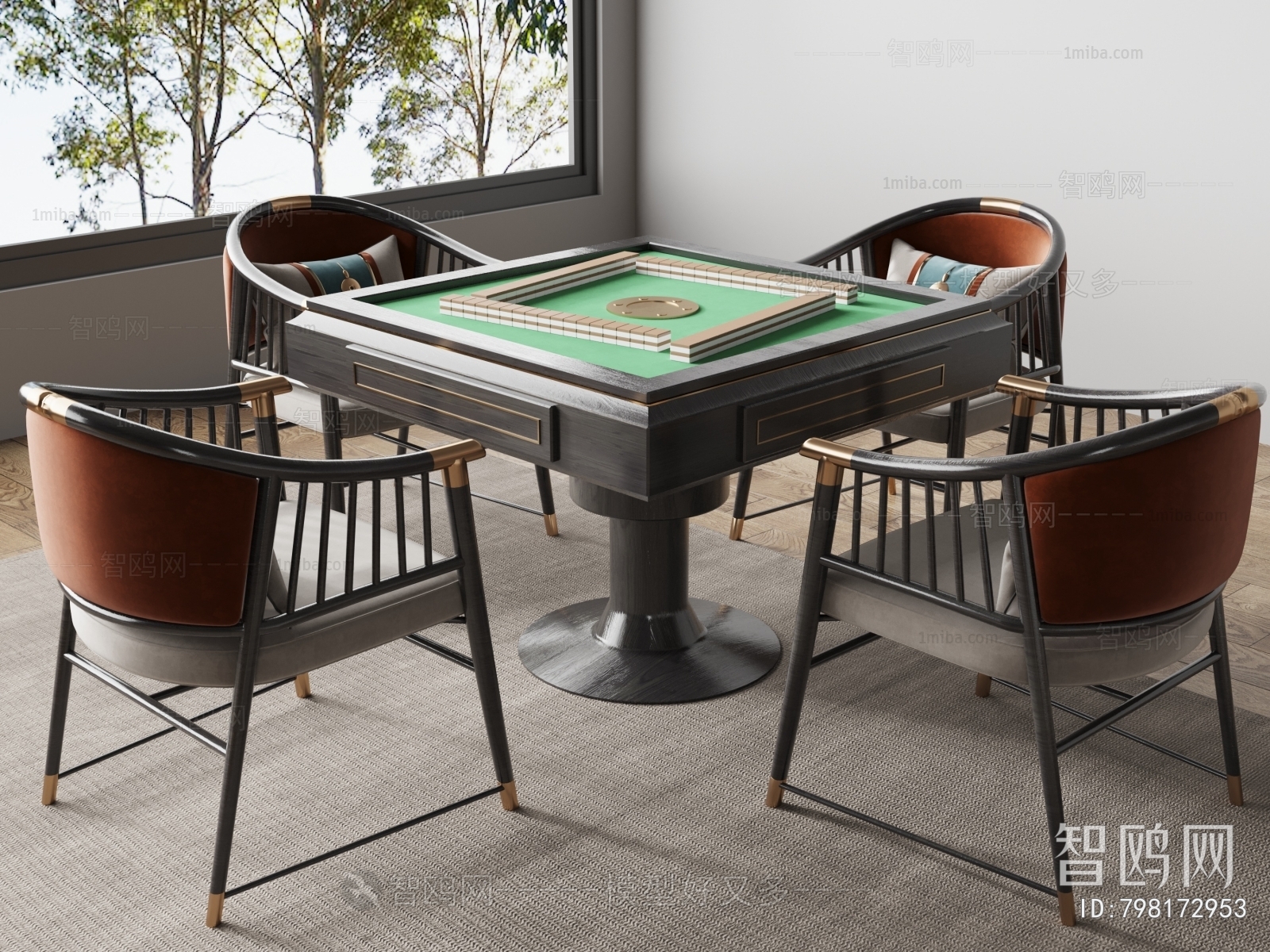 New Chinese Style Mahjong Tables And Chairs