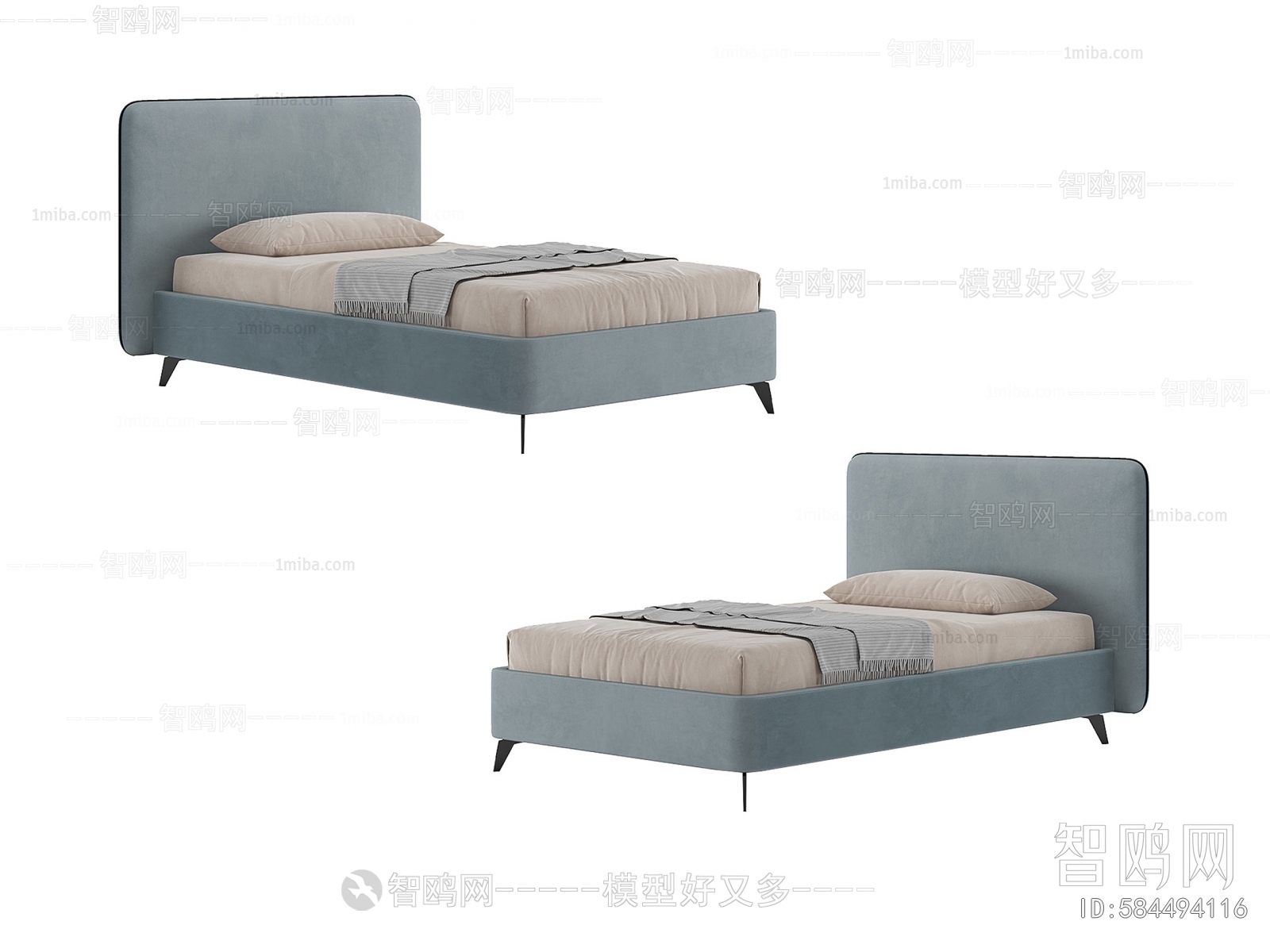 Nordic Style Single Bed