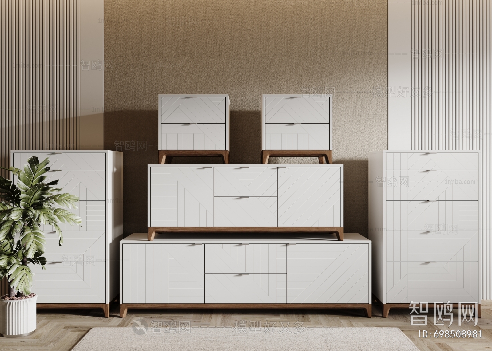 Modern Nordic Style Side Cabinet/Entrance Cabinet