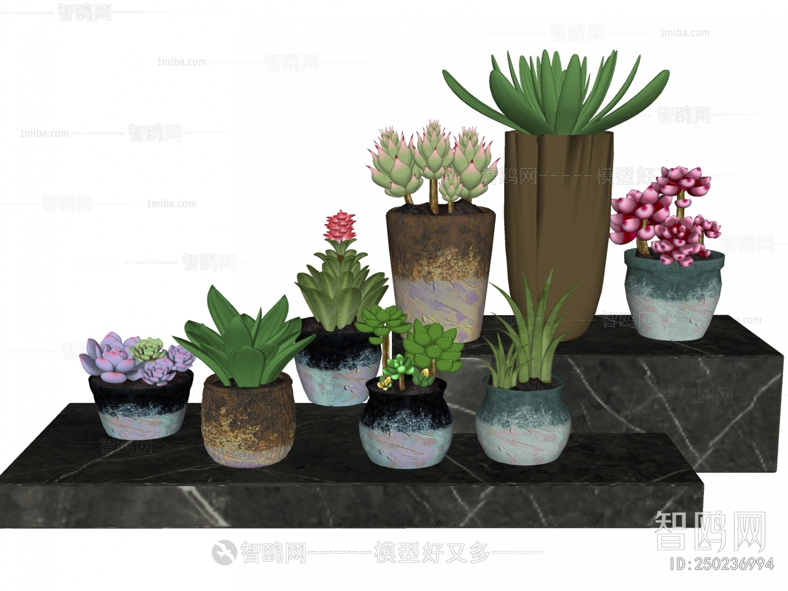 New Chinese Style Potted Green Plant