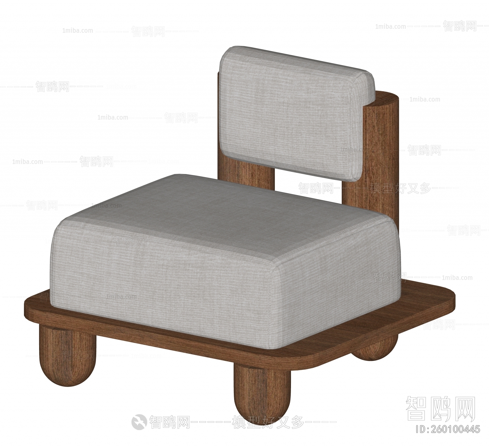 Wabi-sabi Style Single Sofa