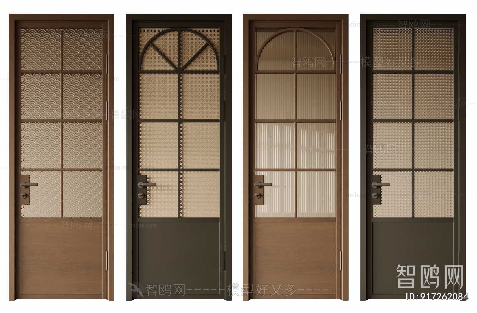 Wabi-sabi Style Retro Style Single Door