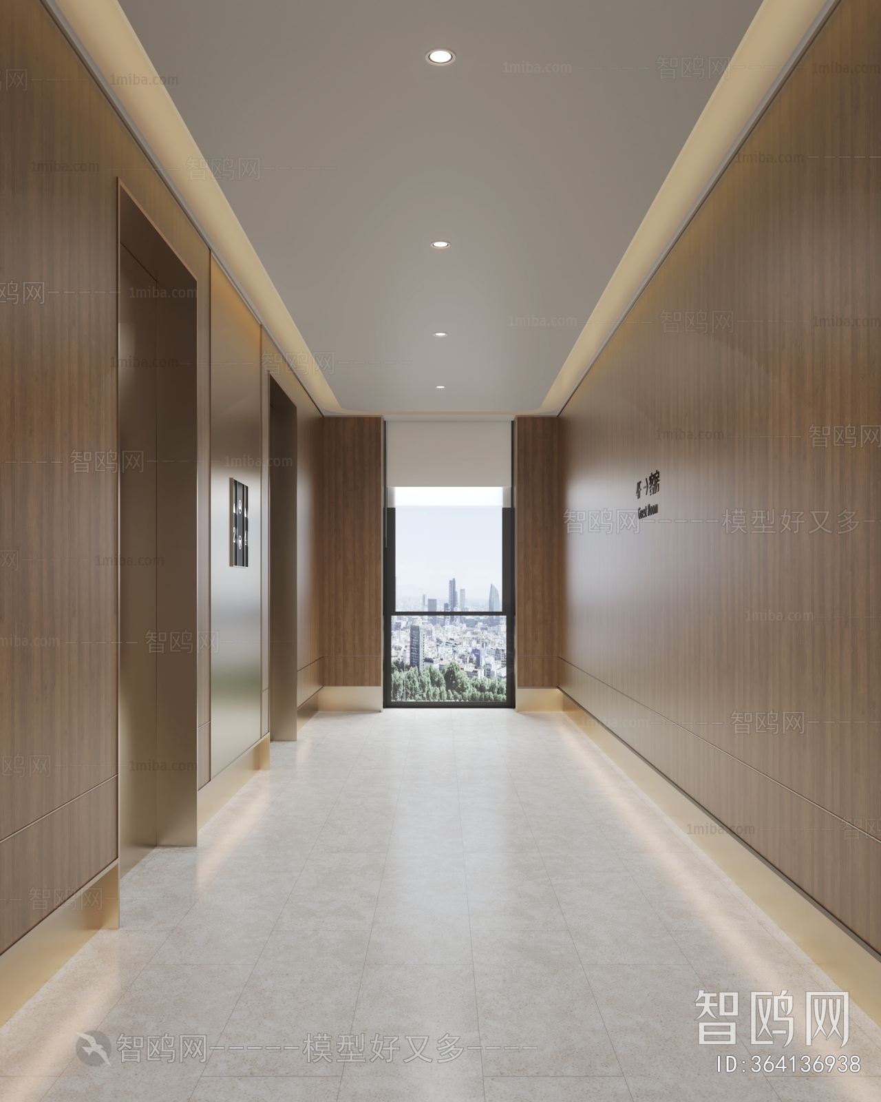 Modern Corridor/elevator Hall