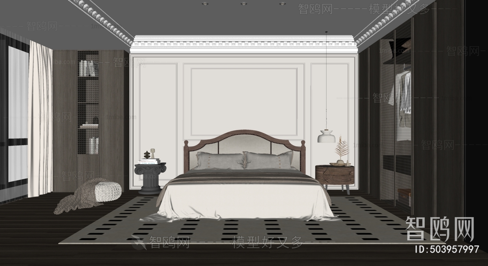 法式中古风卧室
