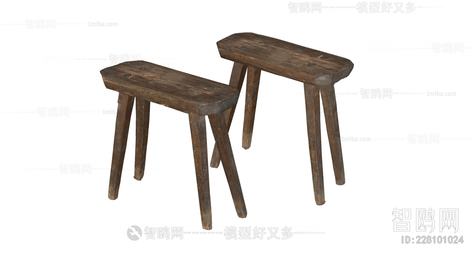 Wabi-sabi Style Stool