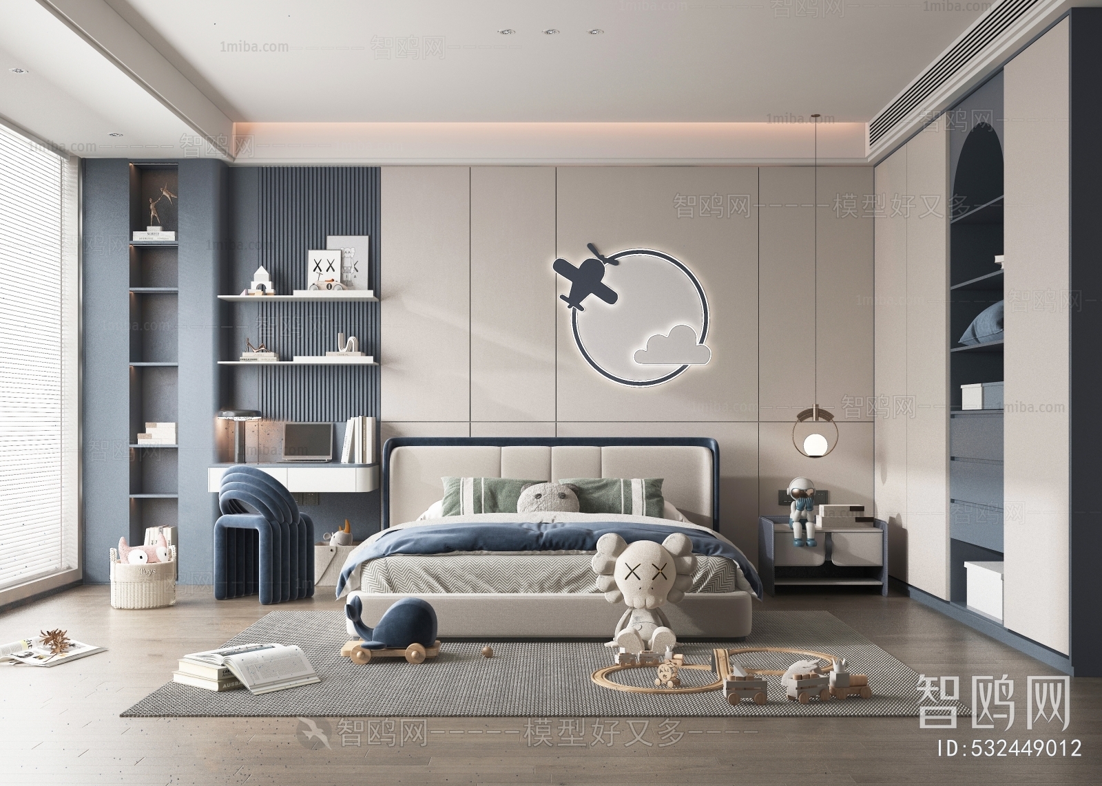 Modern Boy's Room And Son's Room