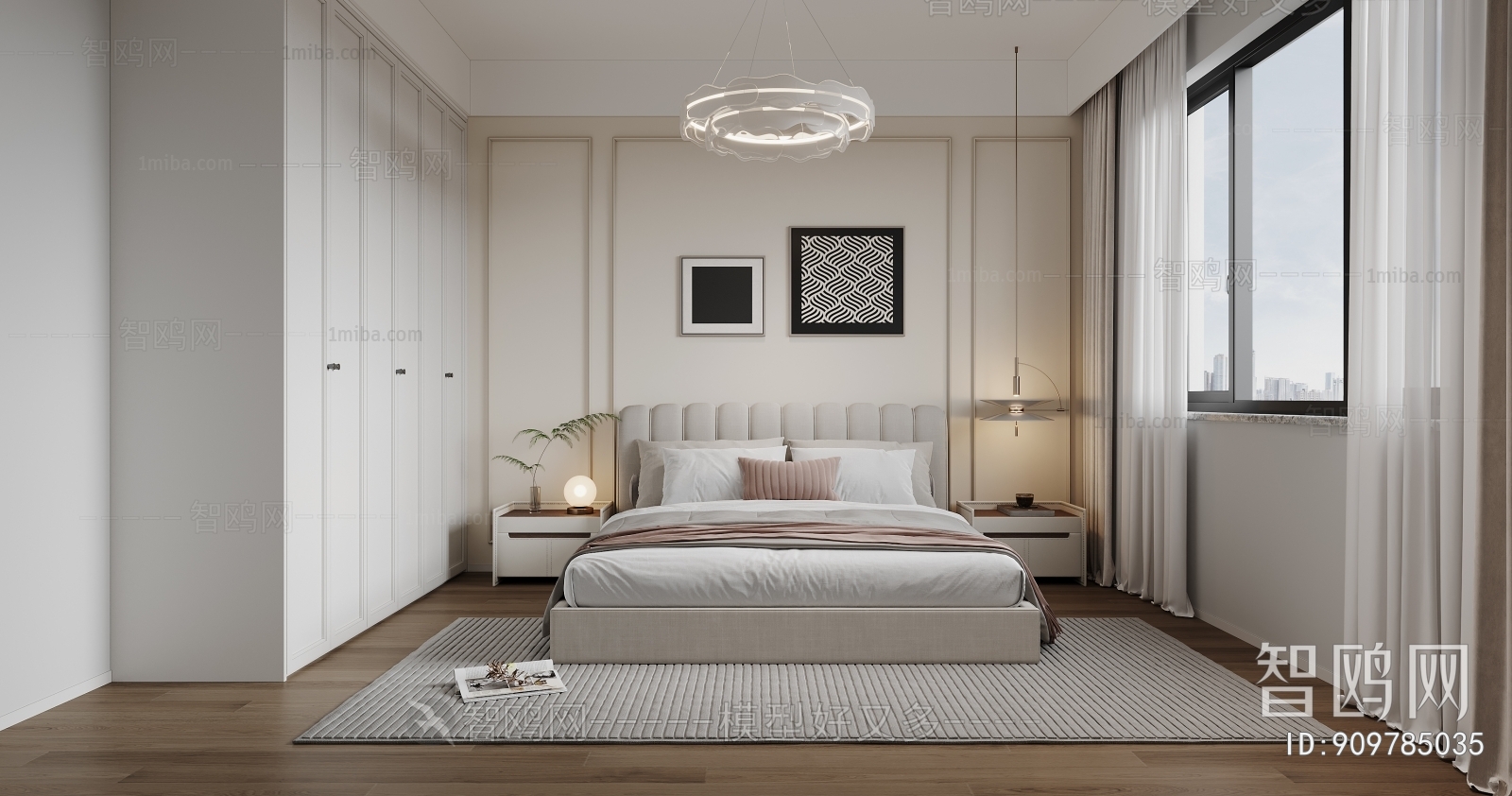 Modern French Style Bedroom