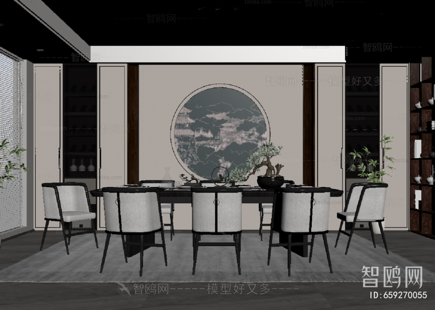 New Chinese Style Dining Room