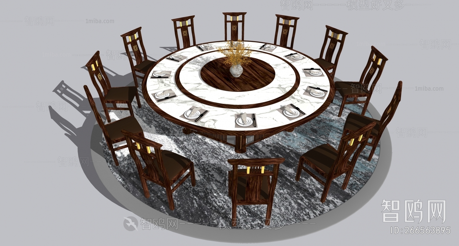 New Chinese Style Dining Table And Chairs