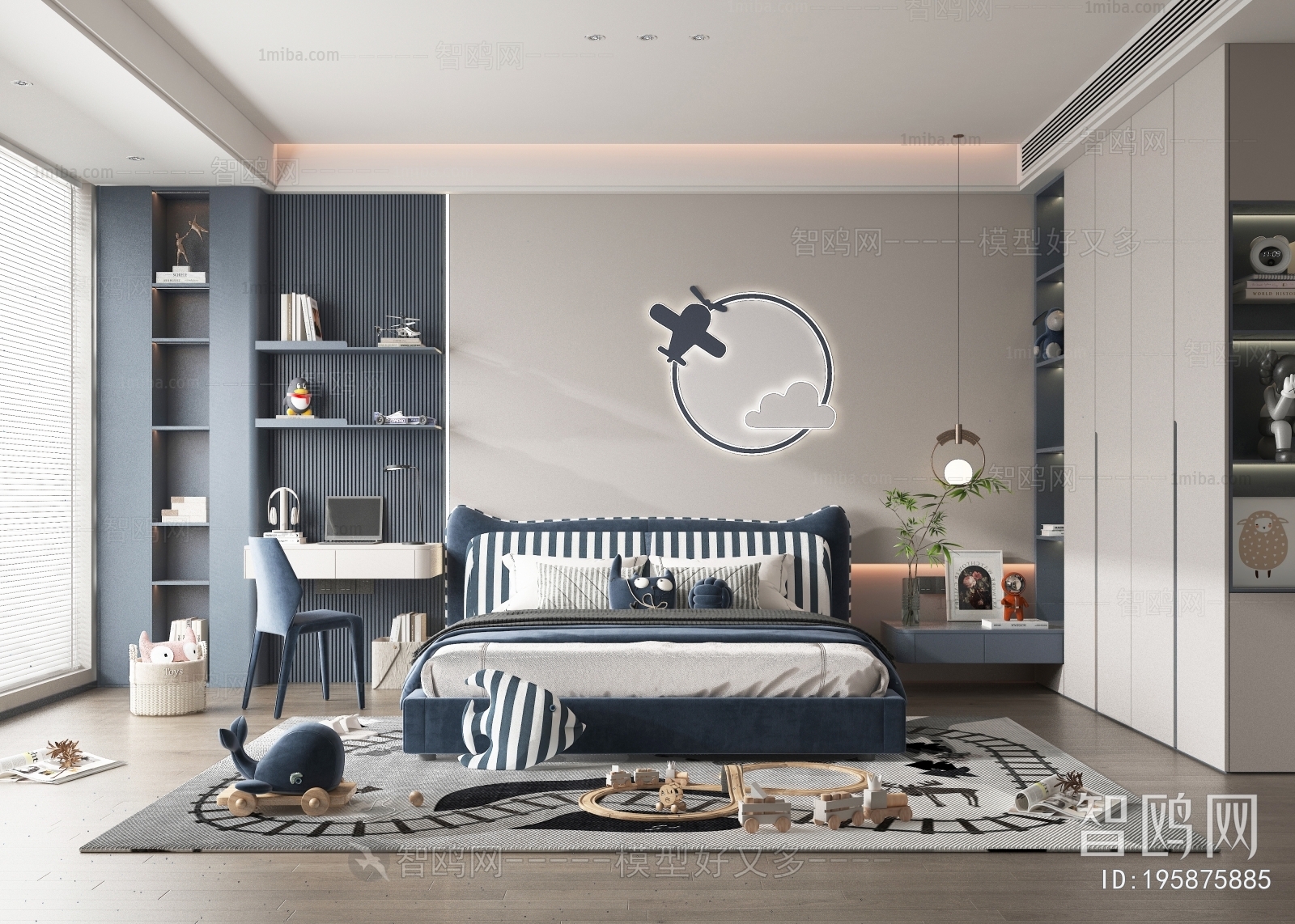 Modern Boy's Room And Son's Room