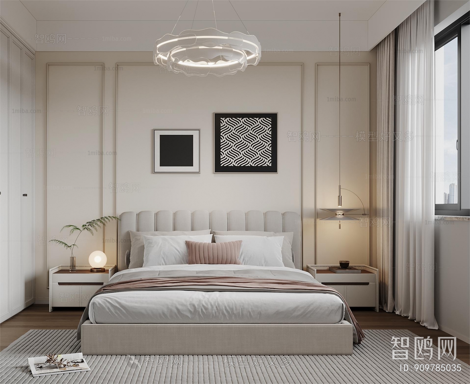 Modern French Style Bedroom