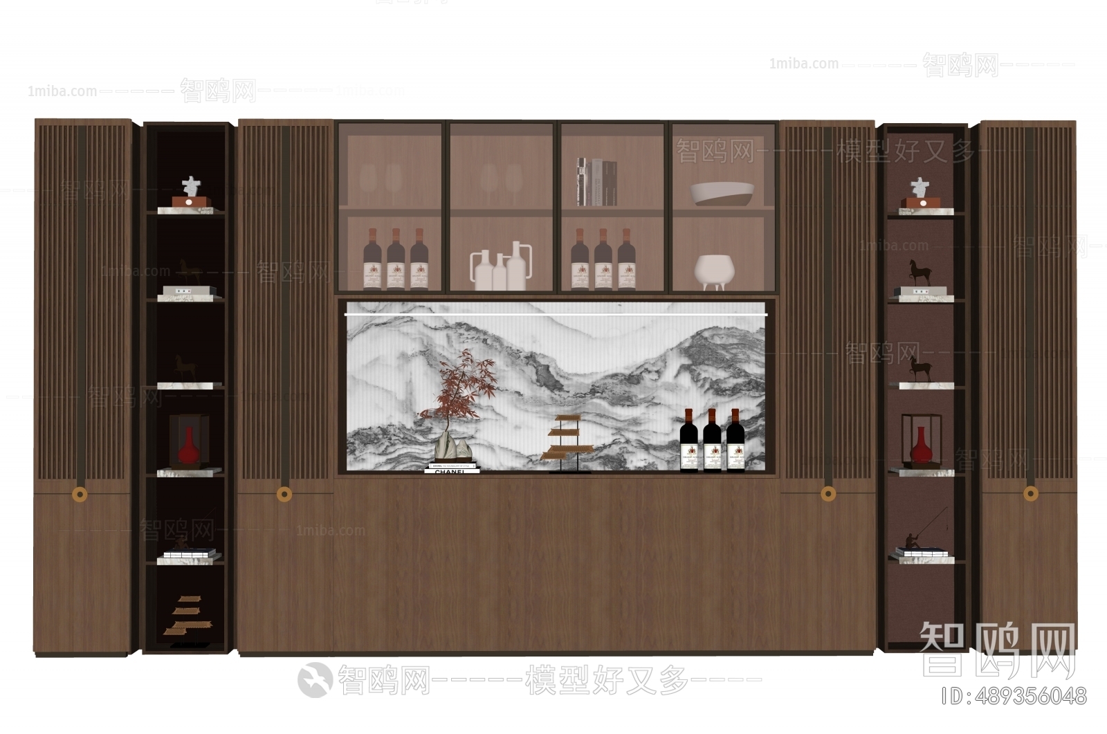 New Chinese Style Wine Cabinet