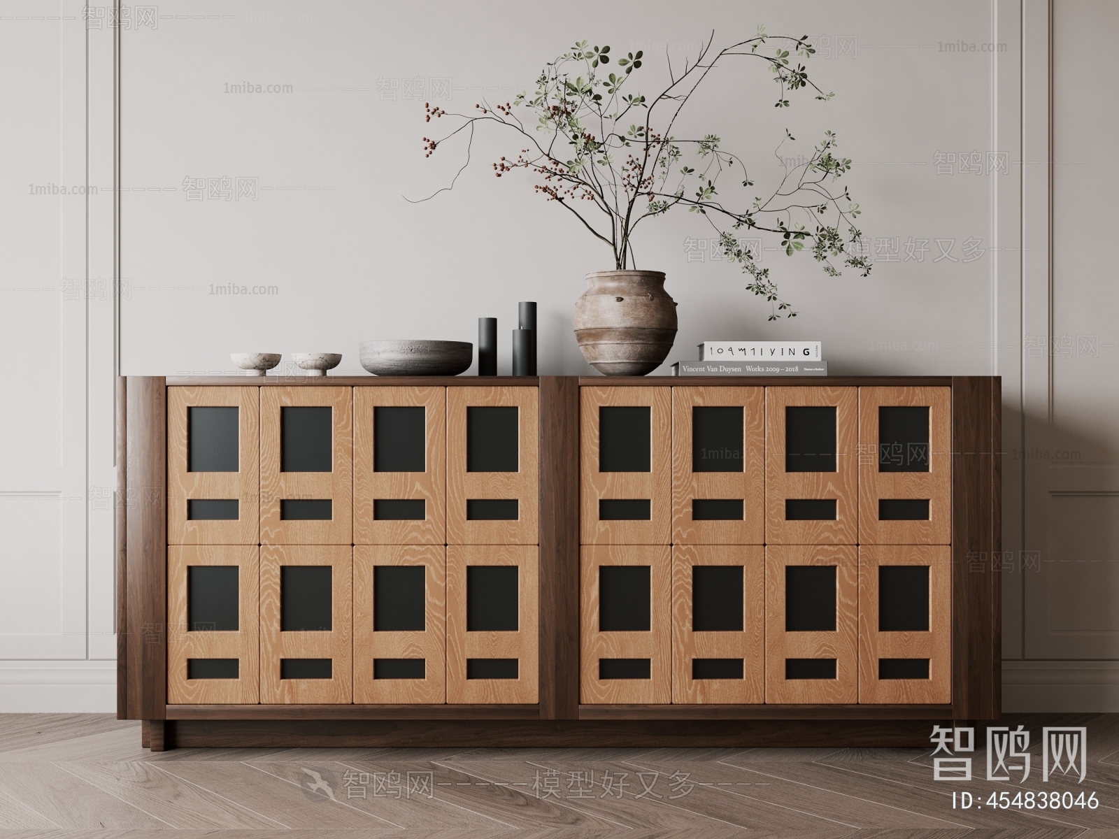 Modern Wabi-sabi Style Side Cabinet/Entrance Cabinet