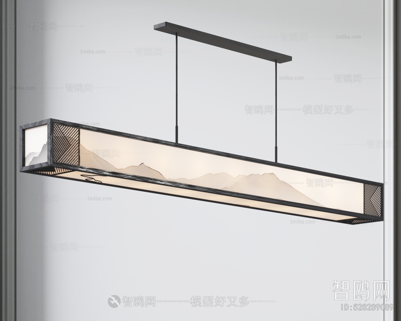 New Chinese Style Long Chandelier