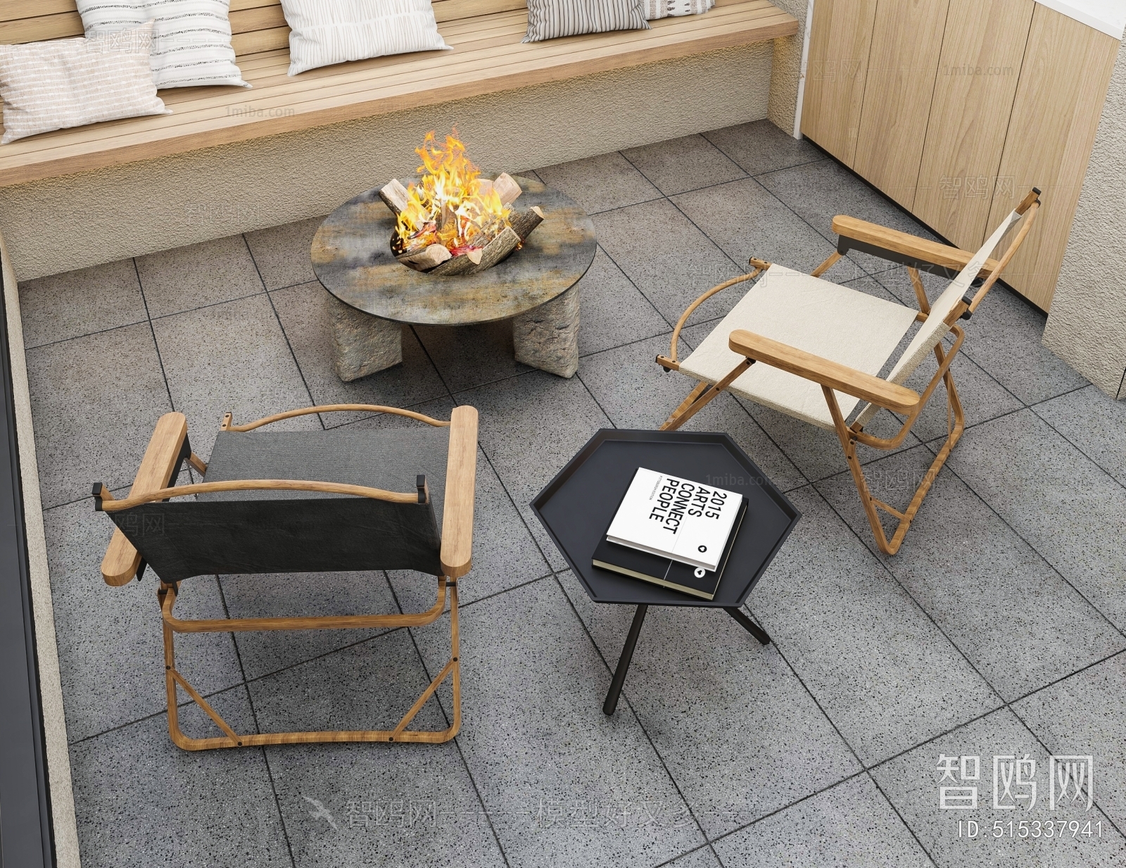 Modern Wabi-sabi Style Lounge Chair