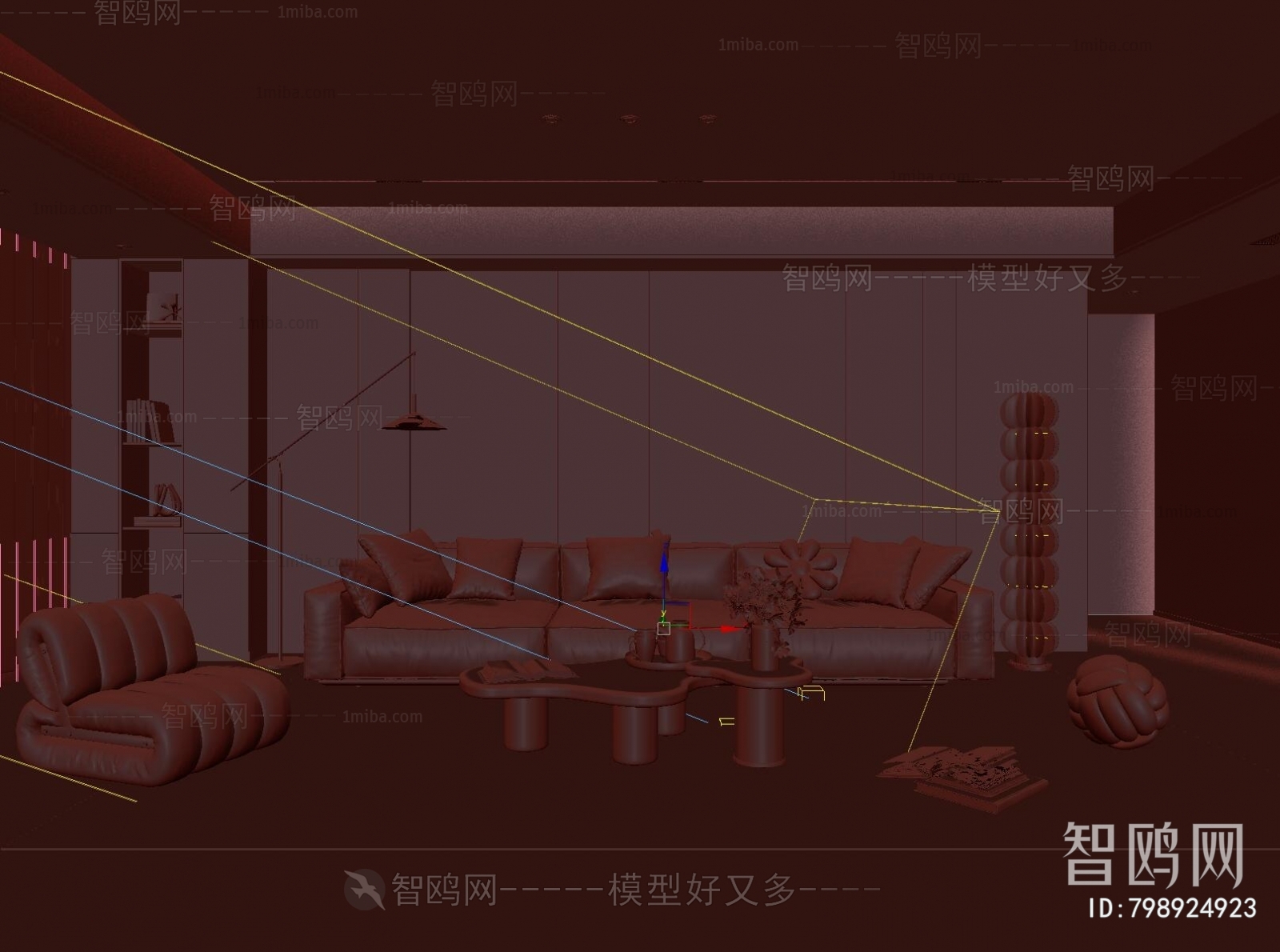 现代奶油风客厅