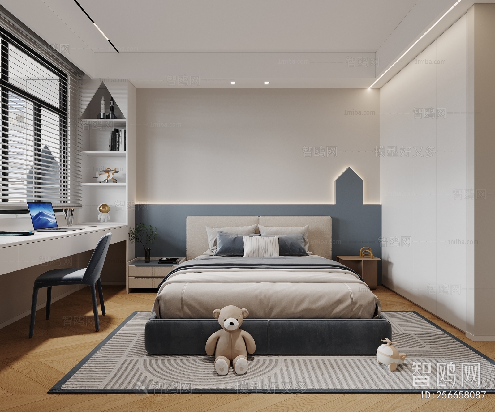 Modern Boy's Room And Son's Room