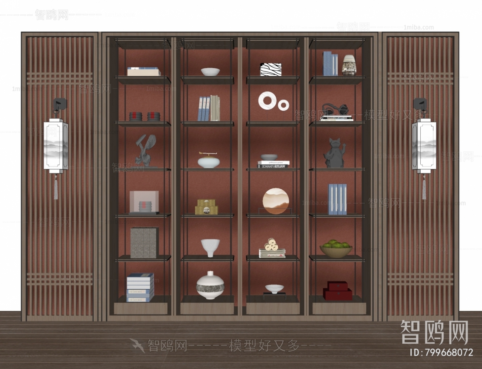 New Chinese Style Decorative Cabinet