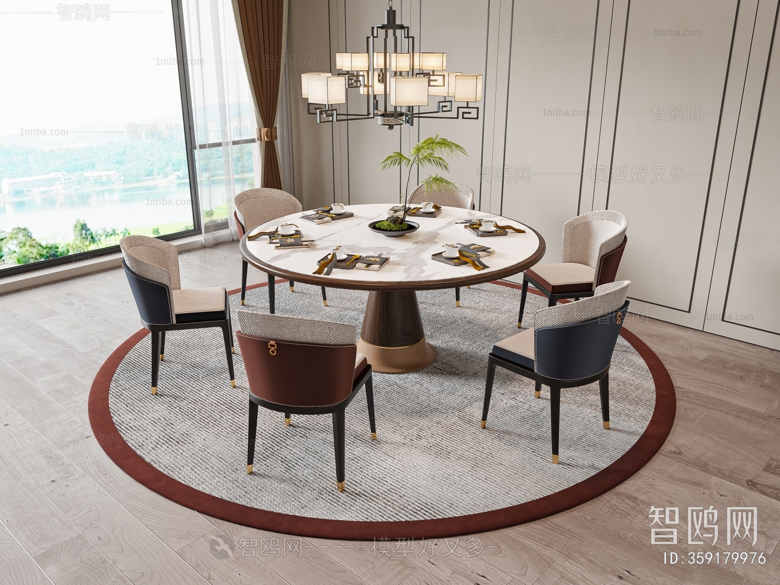 New Chinese Style Dining Table And Chairs