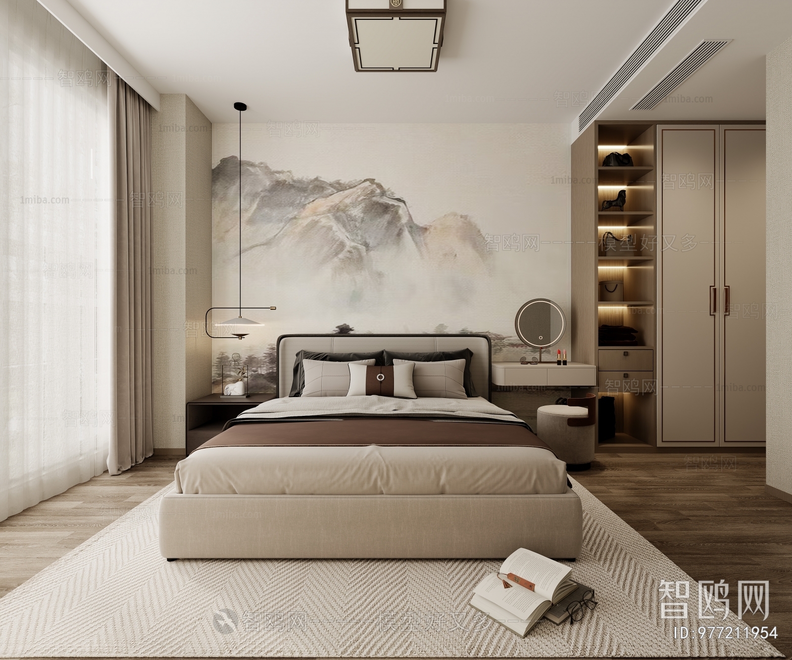 New Chinese Style Bedroom