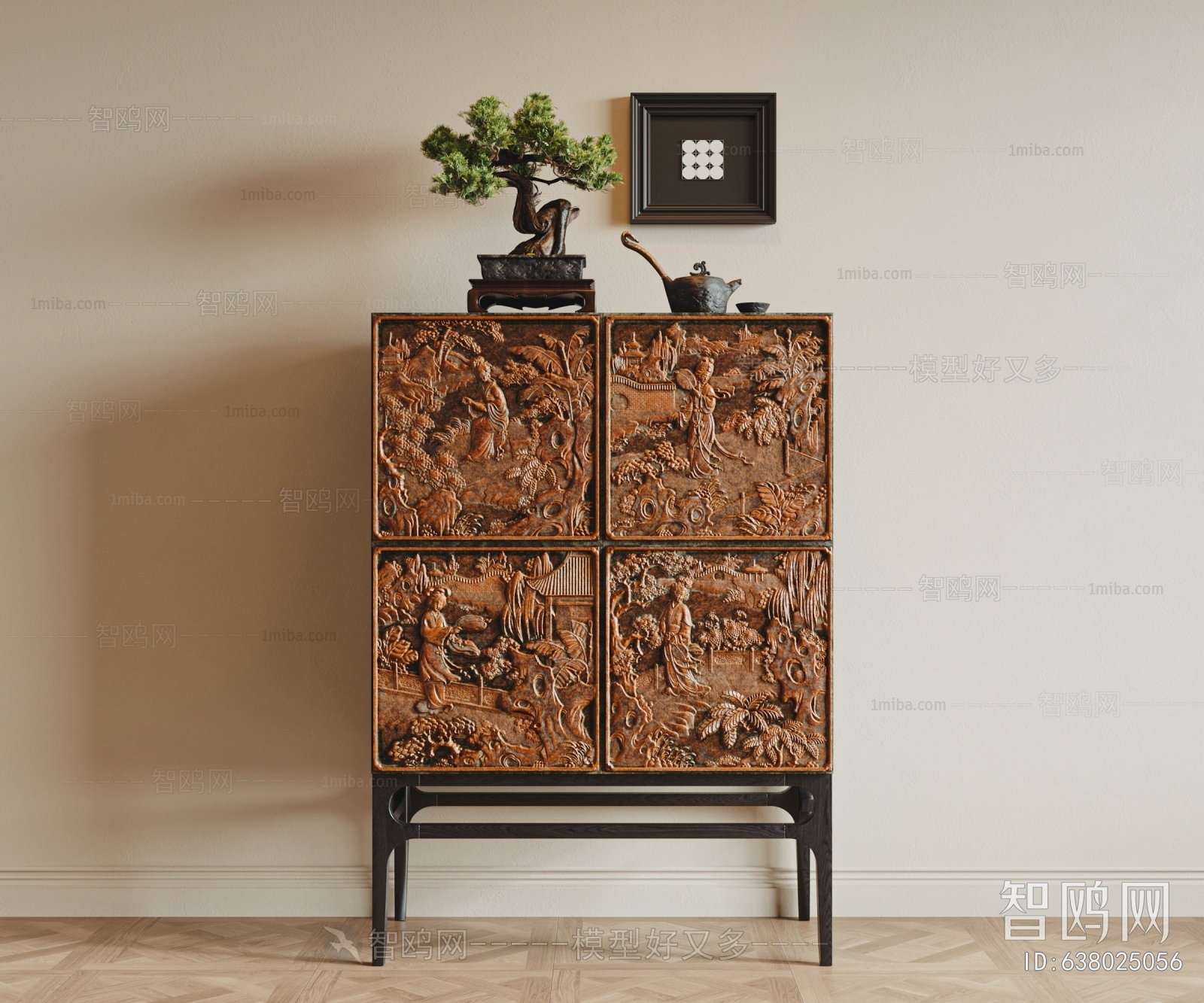 New Chinese Style Side Cabinet/Entrance Cabinet