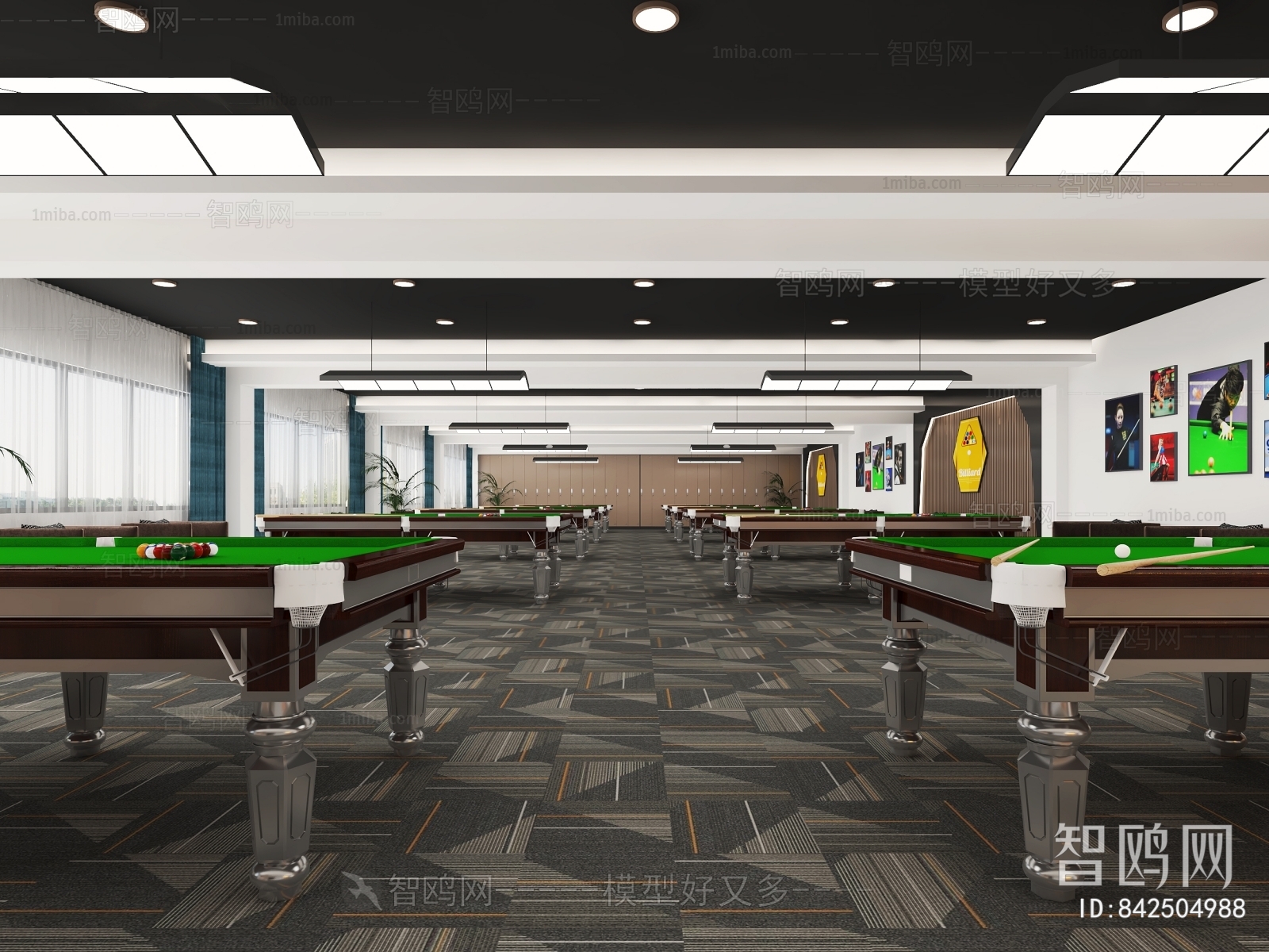 Modern Billiard Room