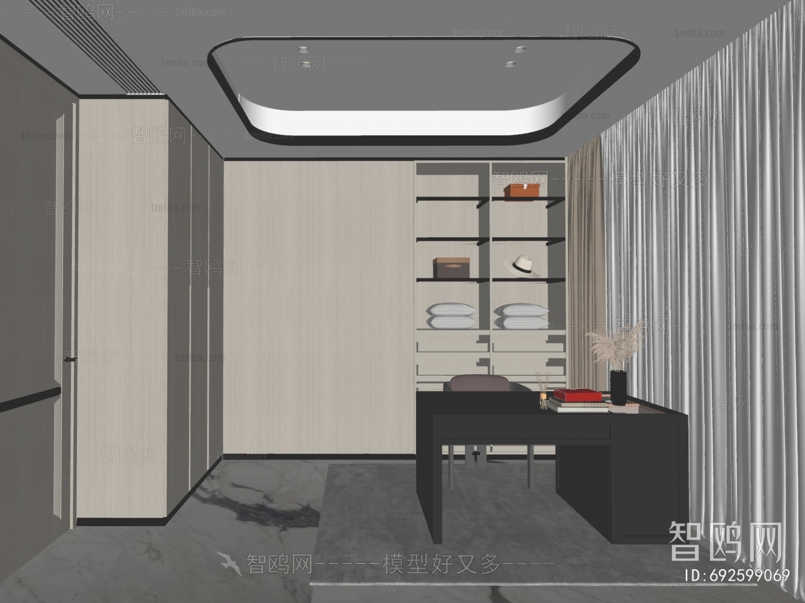 Modern Clothes Storage Area