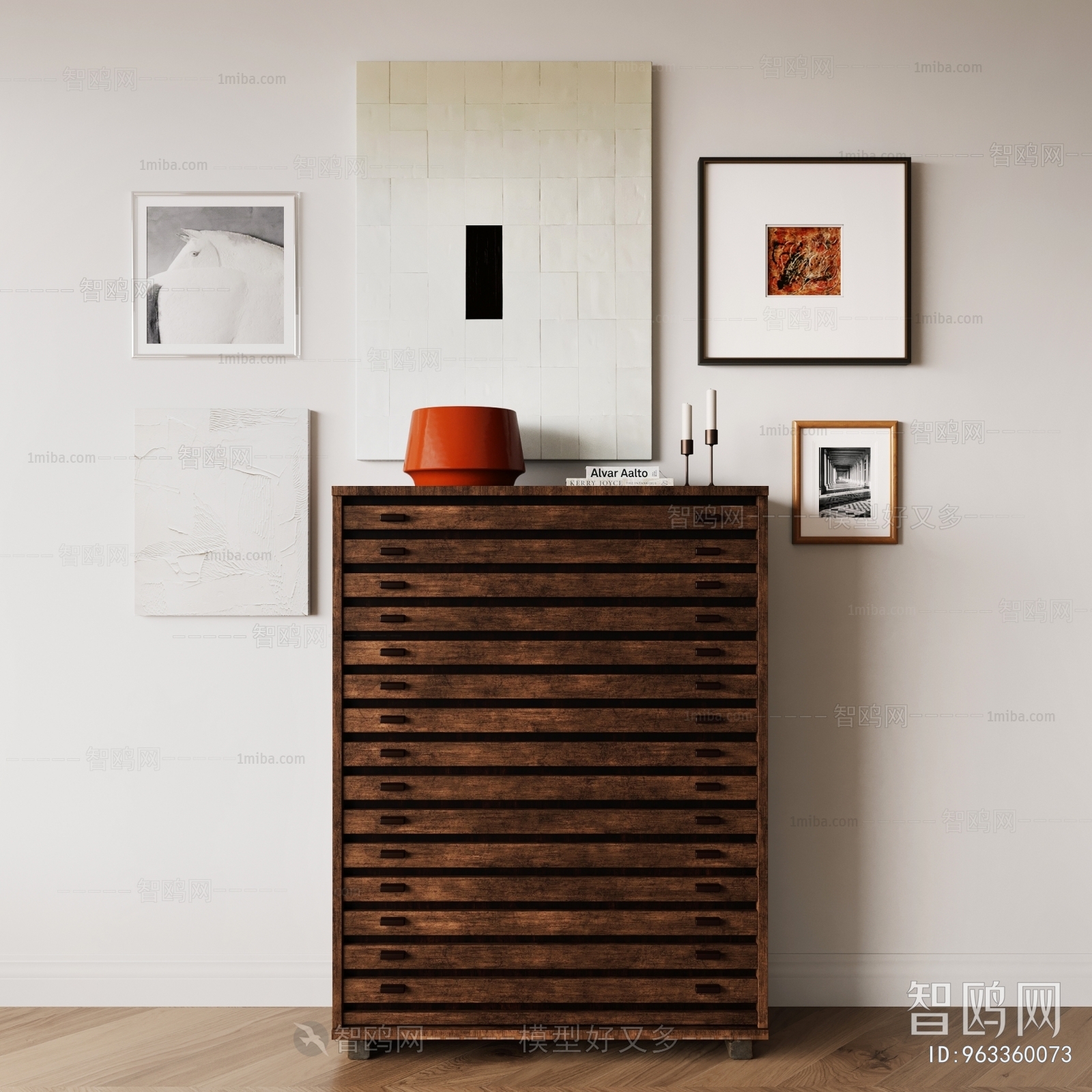 Wabi-sabi Style Retro Style Side Cabinet/Entrance Cabinet