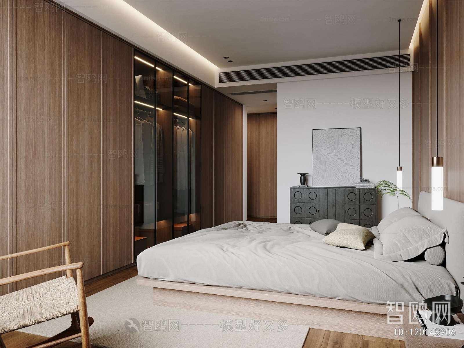 New Chinese Style Bedroom