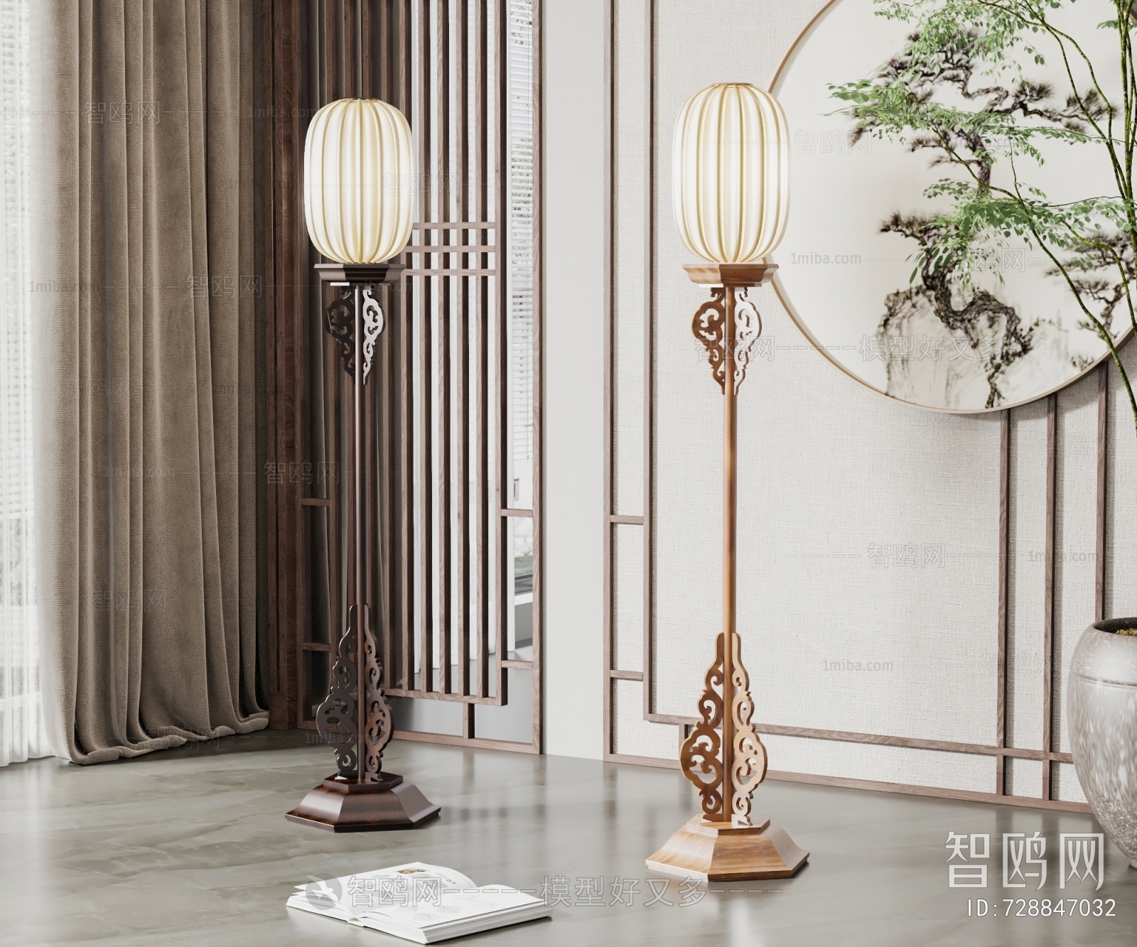 New Chinese Style Chinese Style Floor Lamp