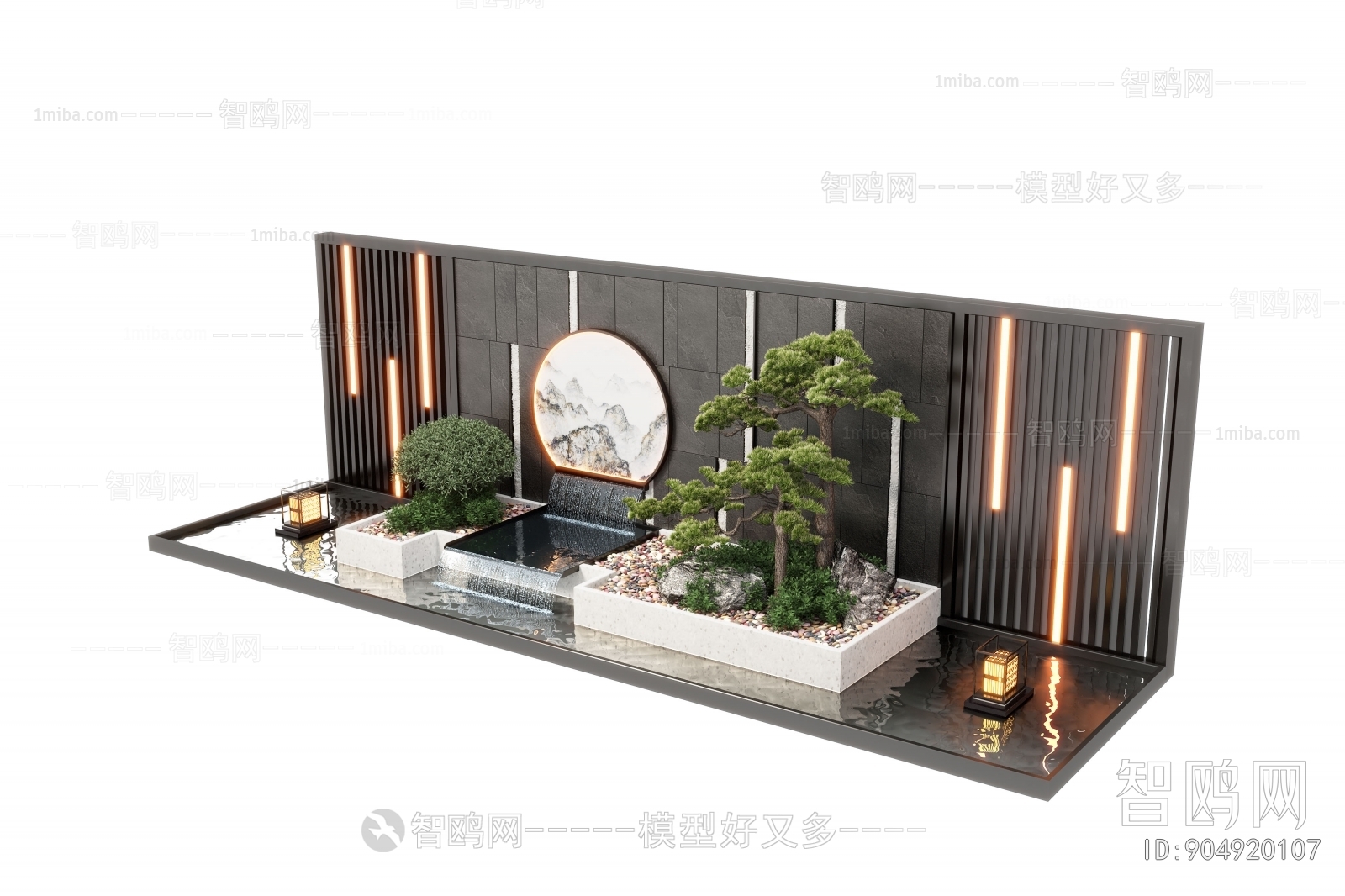 New Chinese Style Landscape Wall