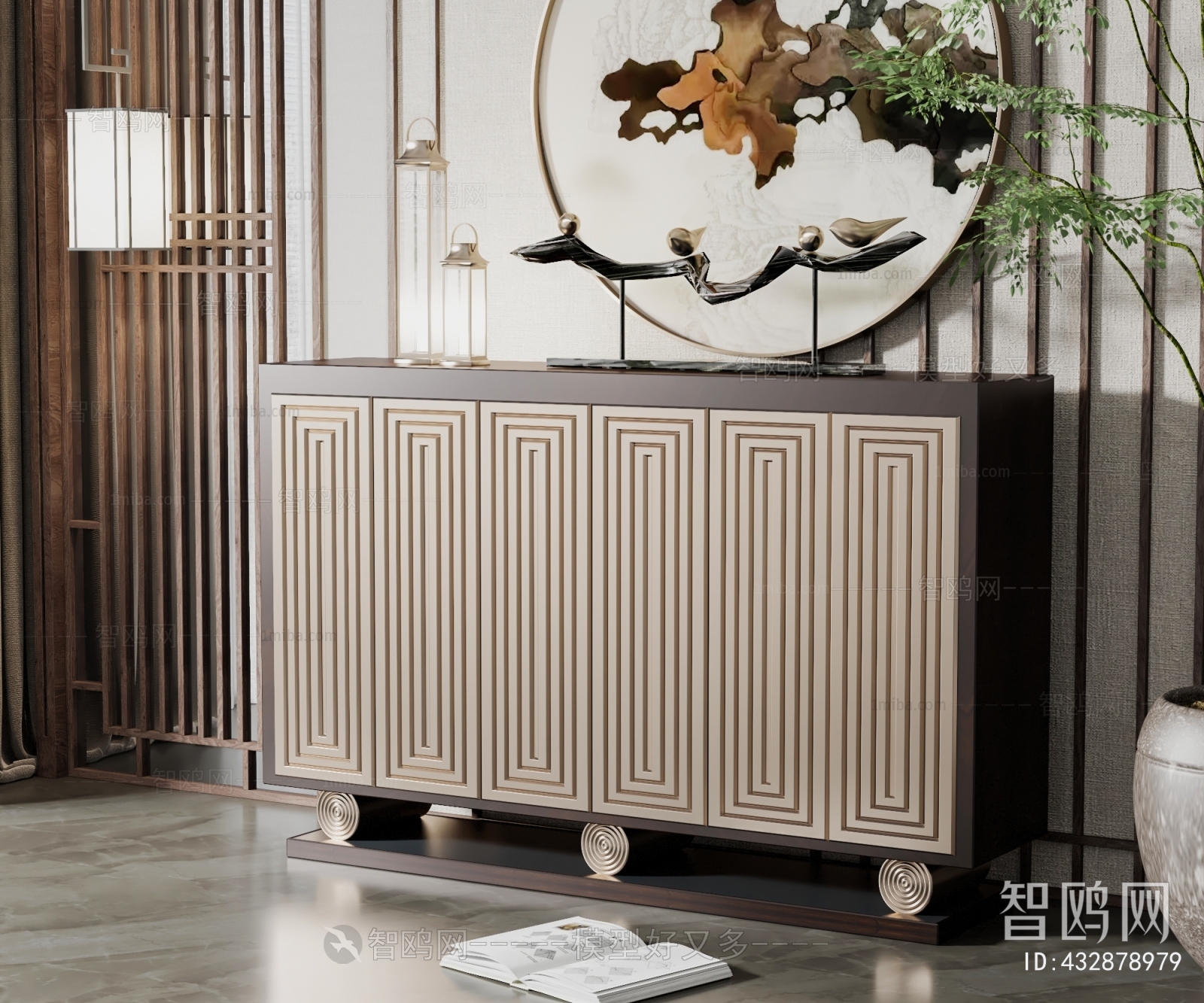 New Chinese Style Side Cabinet/Entrance Cabinet