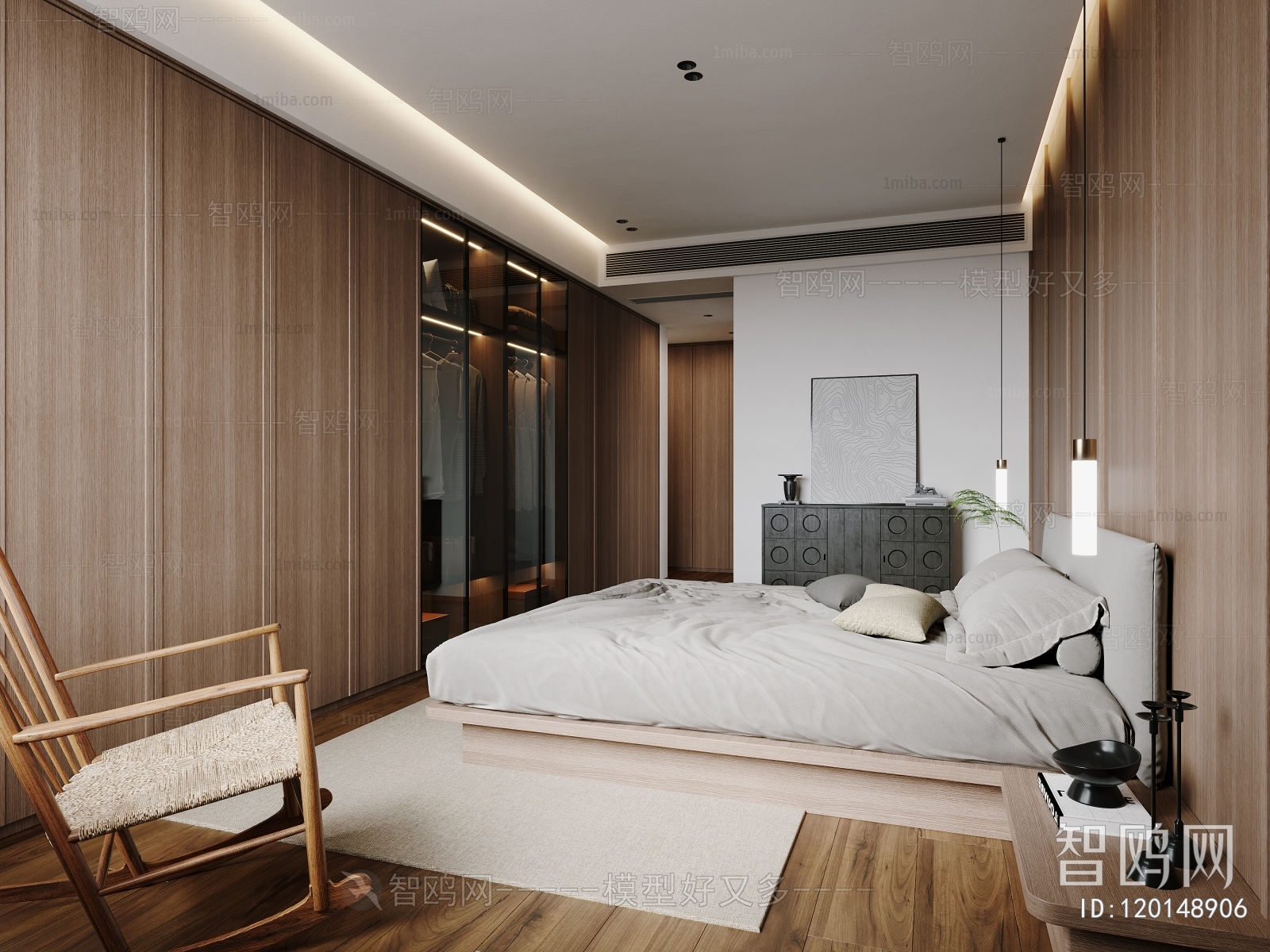 New Chinese Style Bedroom