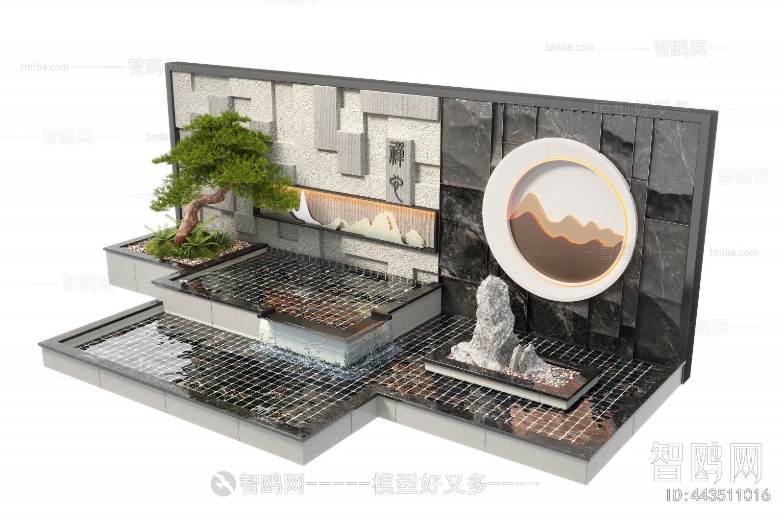 New Chinese Style Landscape Wall