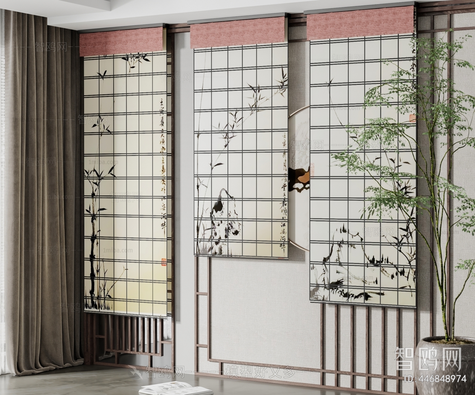 New Chinese Style Roller Shutters Sketchup Model Download Model ID   F5e436b398e665103d1137f04c418fd7 