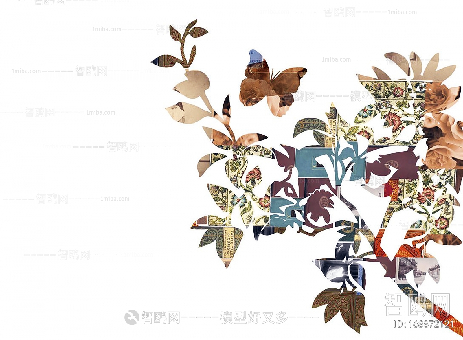 Animal And Plant Pattern Wallpaper