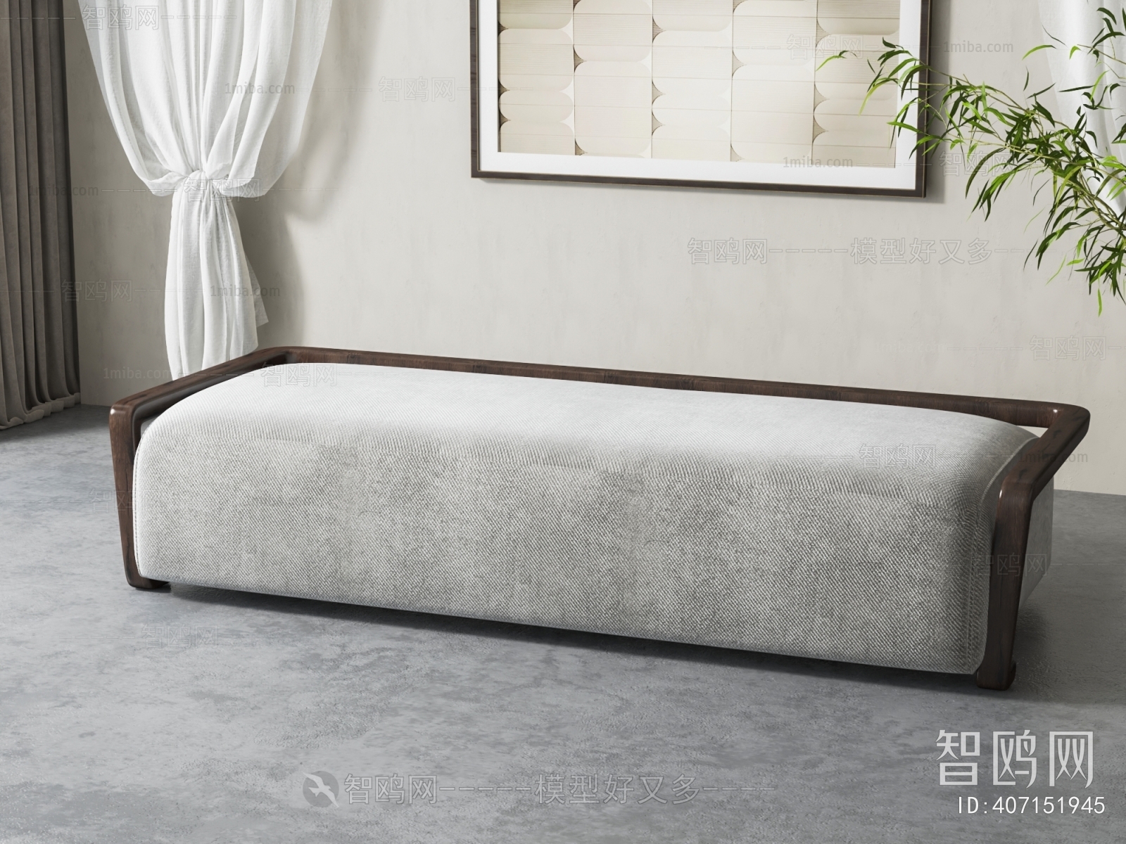 New Chinese Style Sofa Stool