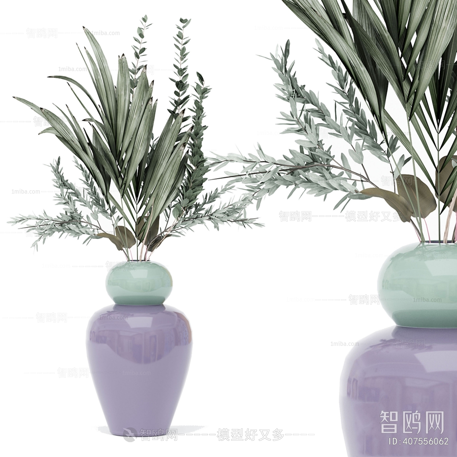 New Chinese Style Potted Green Plant