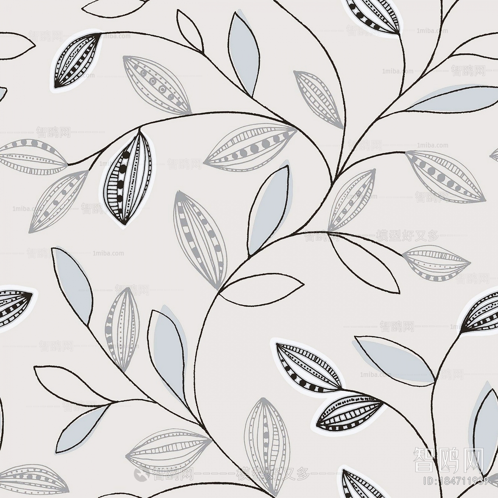 Animal And Plant Pattern Wallpaper