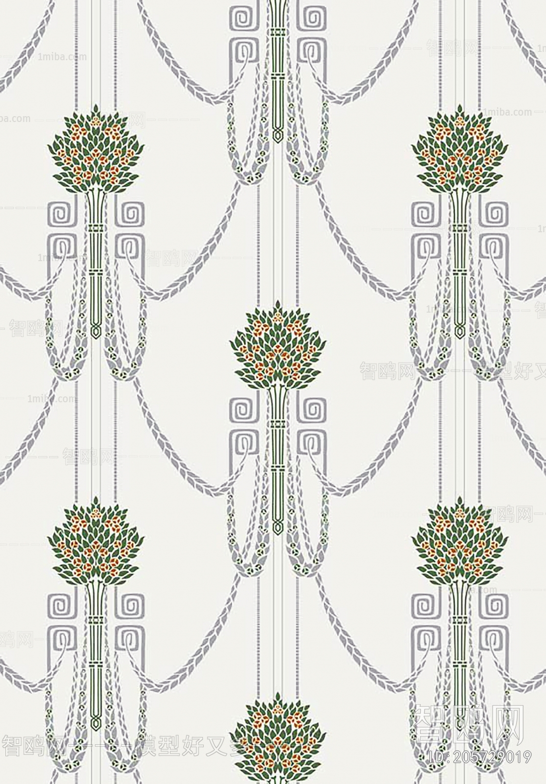 Animal And Plant Pattern Wallpaper