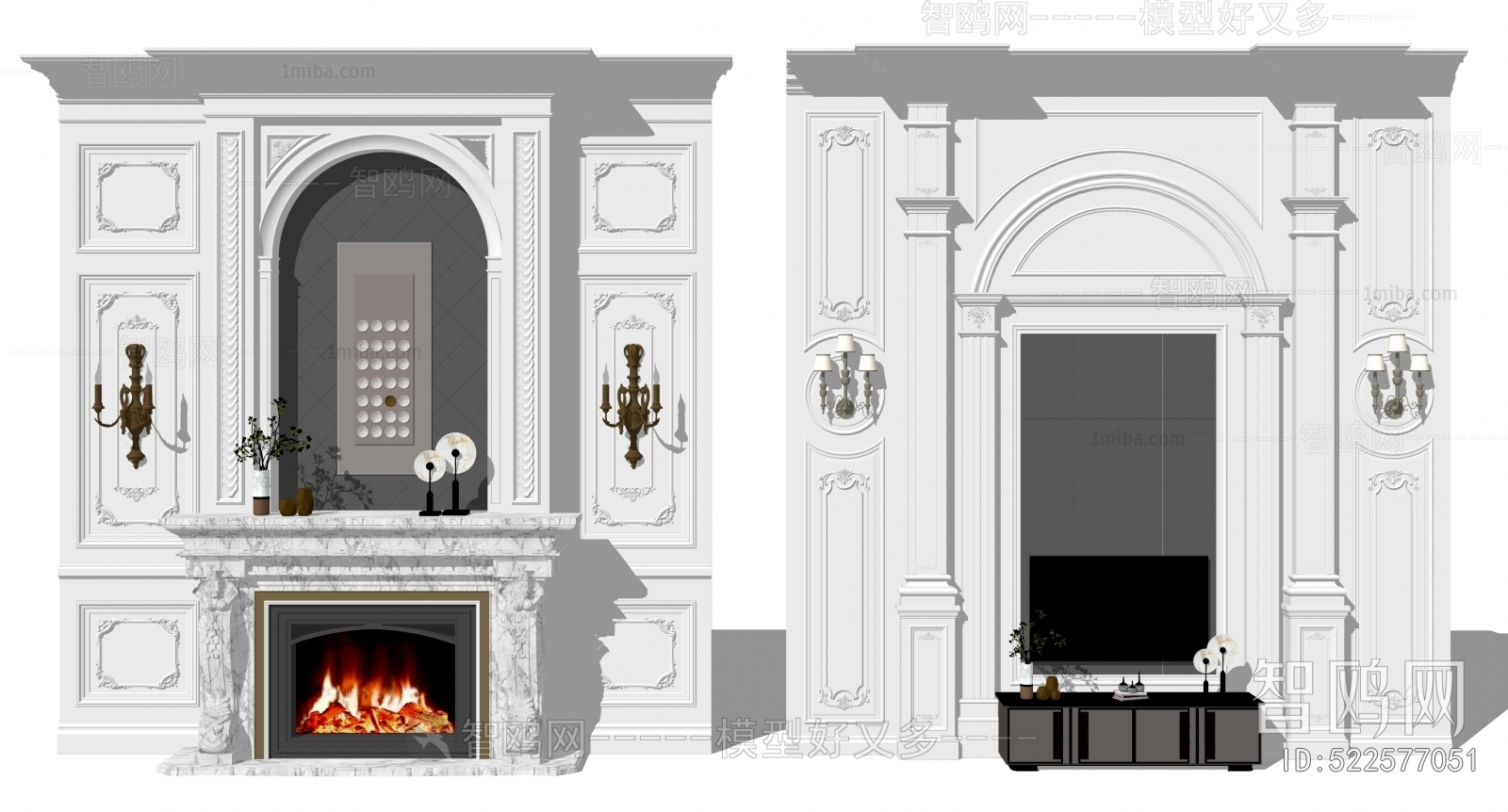 European Style Fireplace