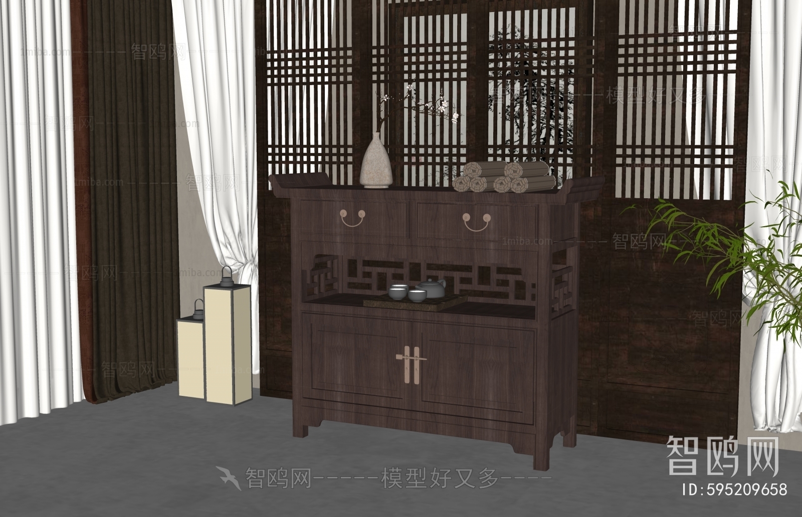 New Chinese Style Sideboard